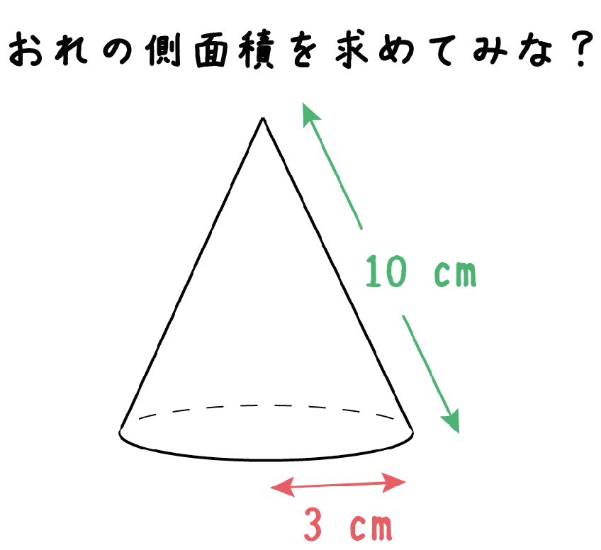 円錐　側面積　求め方　公式