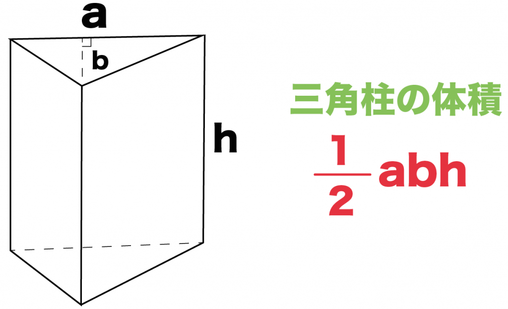 三角柱　体積　求め方　公式