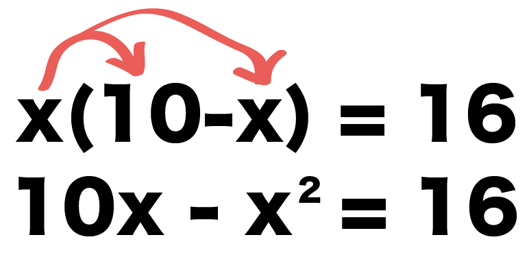 二次方程式の利用　動点