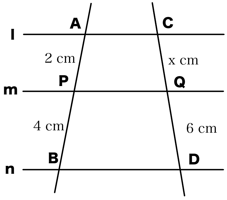 平行線と線分の比の問題の解き方がわかる3ステップ | Qikeru：学びを
