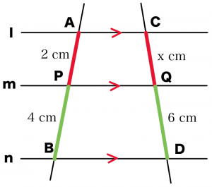平行線と線分の比　問題