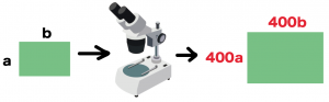 顕微鏡レンズ　倍率　計算方法　求め方