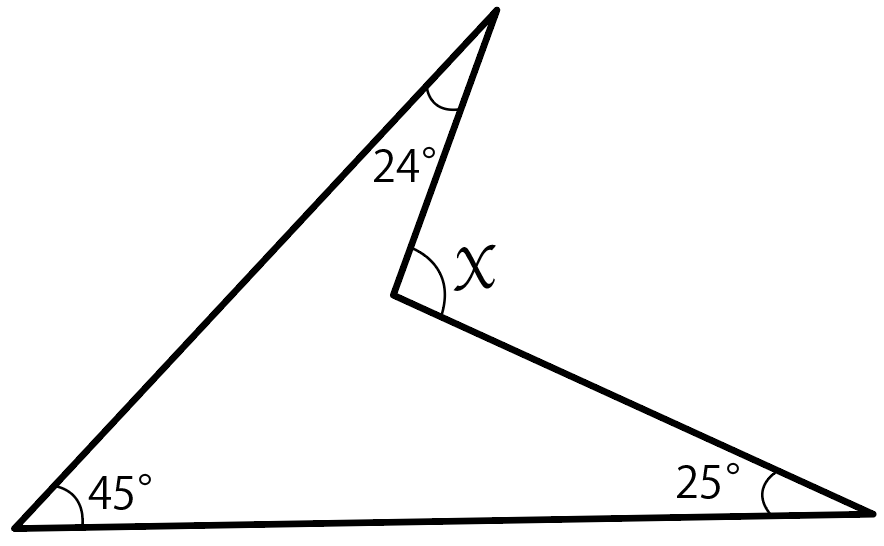 ブーメラン型四角形 凹四角形 の角度を求める方法 Qikeru 学びを
